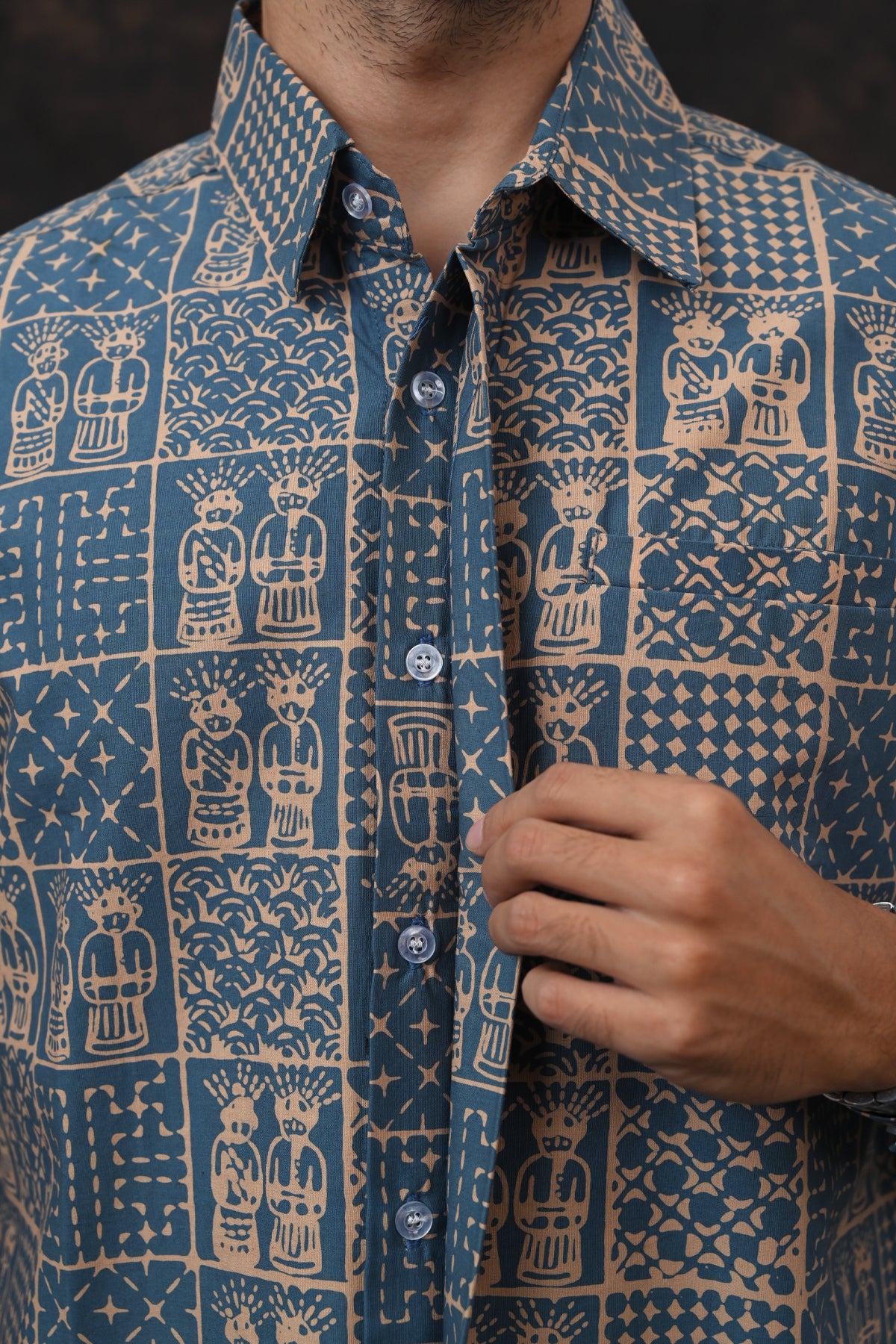 Ondel Betawi Torquoise Long L0195