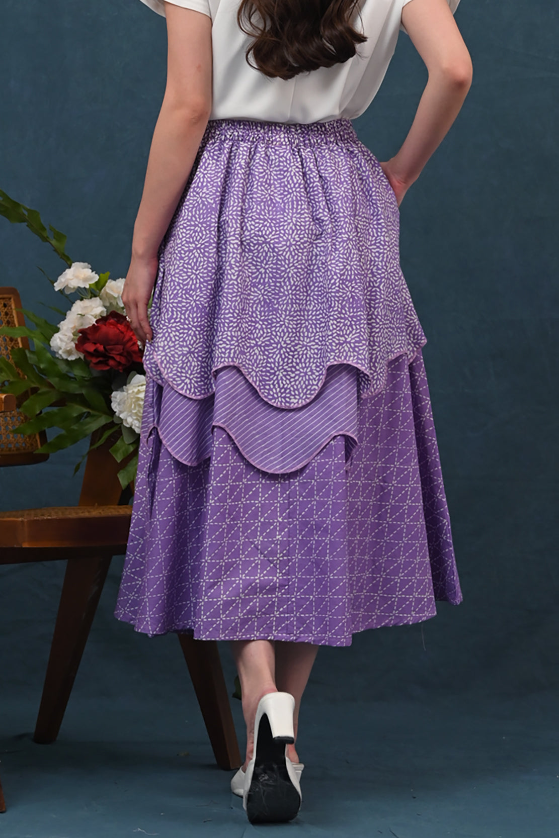 Tila Skirt Garut Purple P0452