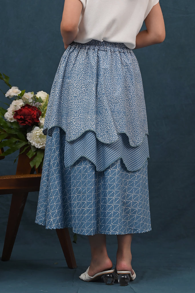 Tila Skirt Garut Blue P0449