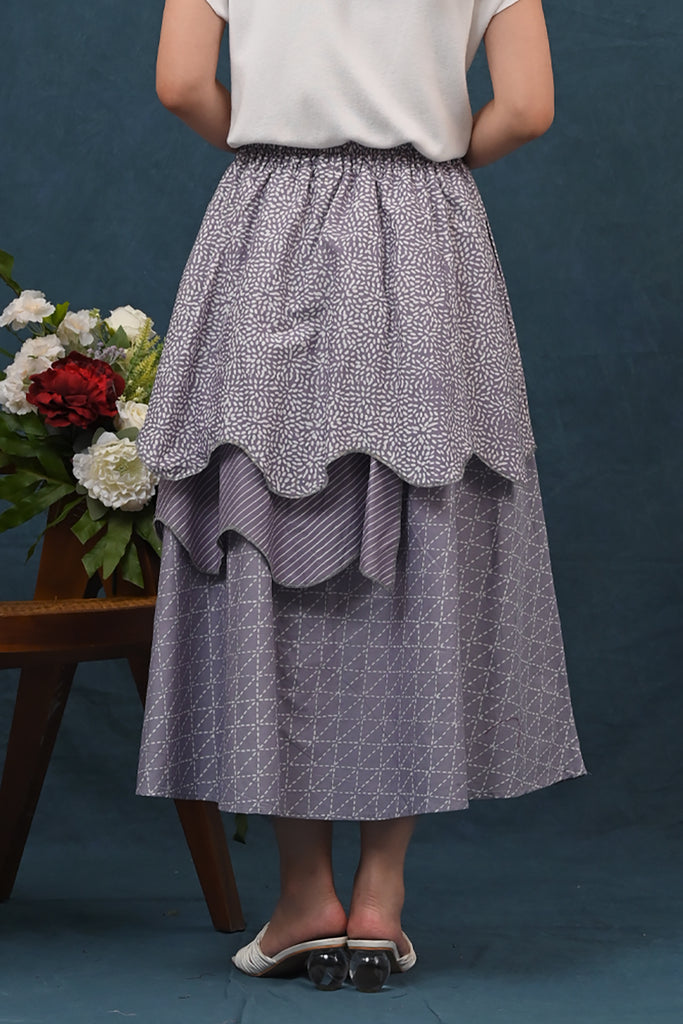 Tila Skirt Garut Grey P0450