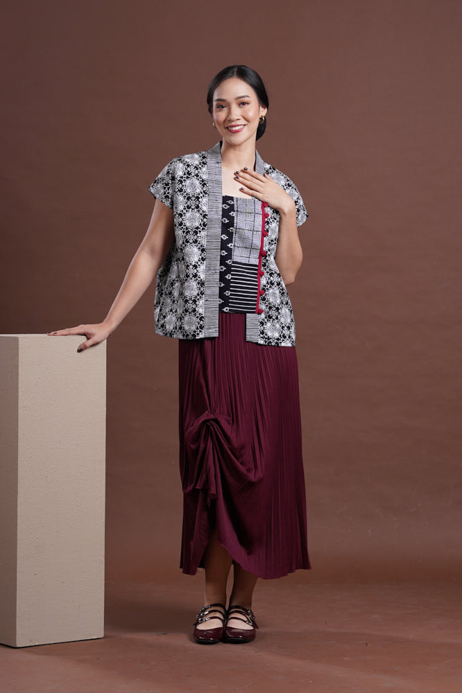 Kebaya Jlamprang Black T2596