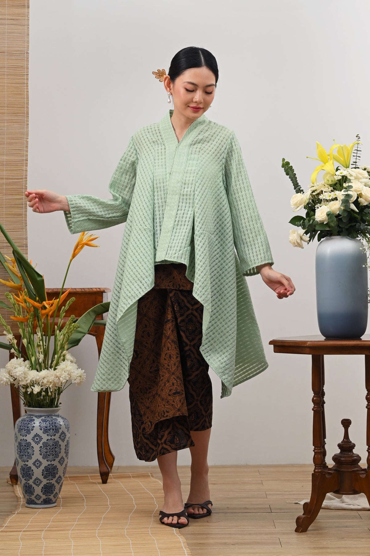 Elena Organza Mint Basic T5609