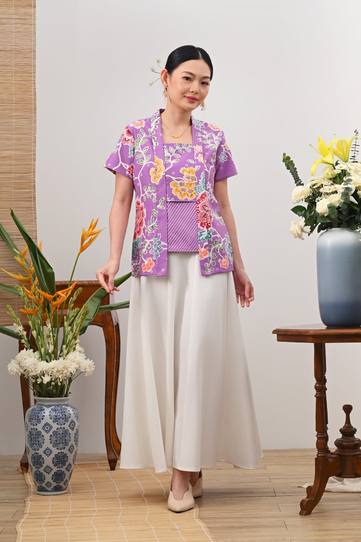 Kebaya Simbok Encim Purple T5632