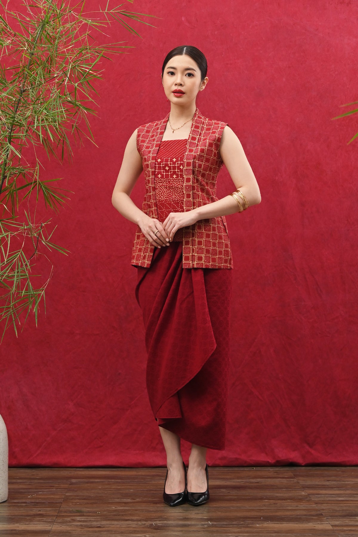 Kebaya Sleeveless Garut CNY T5220