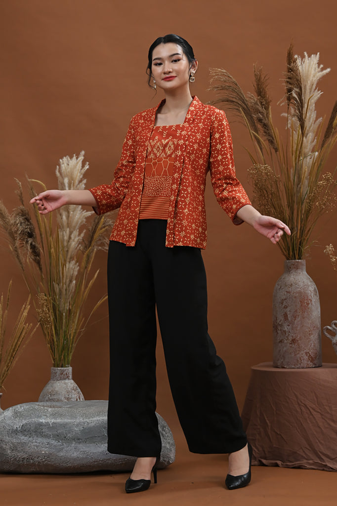 Kebaya Garut Orange T3052