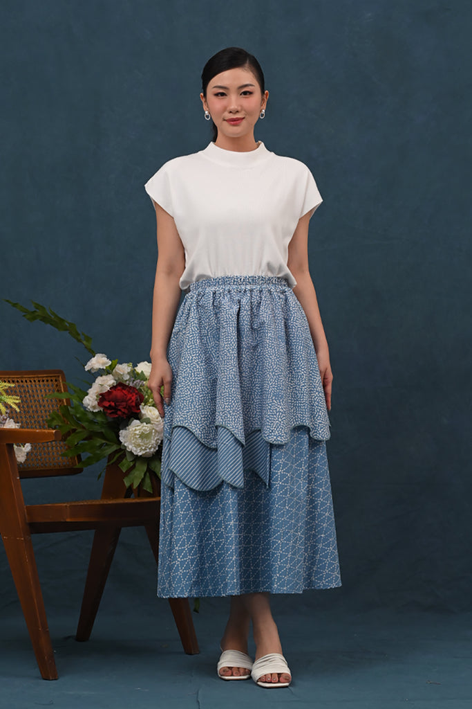 Tila Skirt Garut Blue P0449