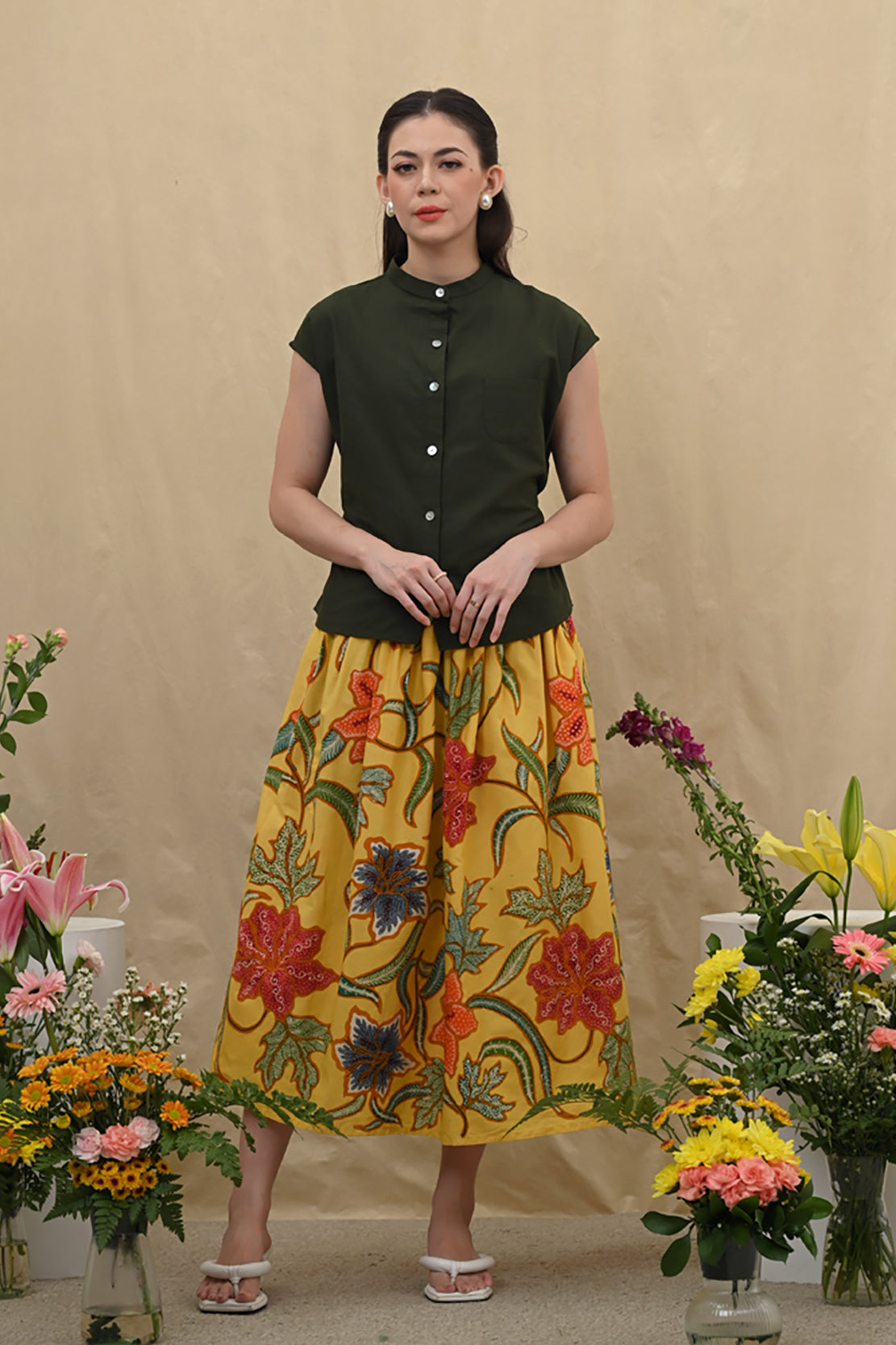 Keke Skirt Encim Yellow P0305