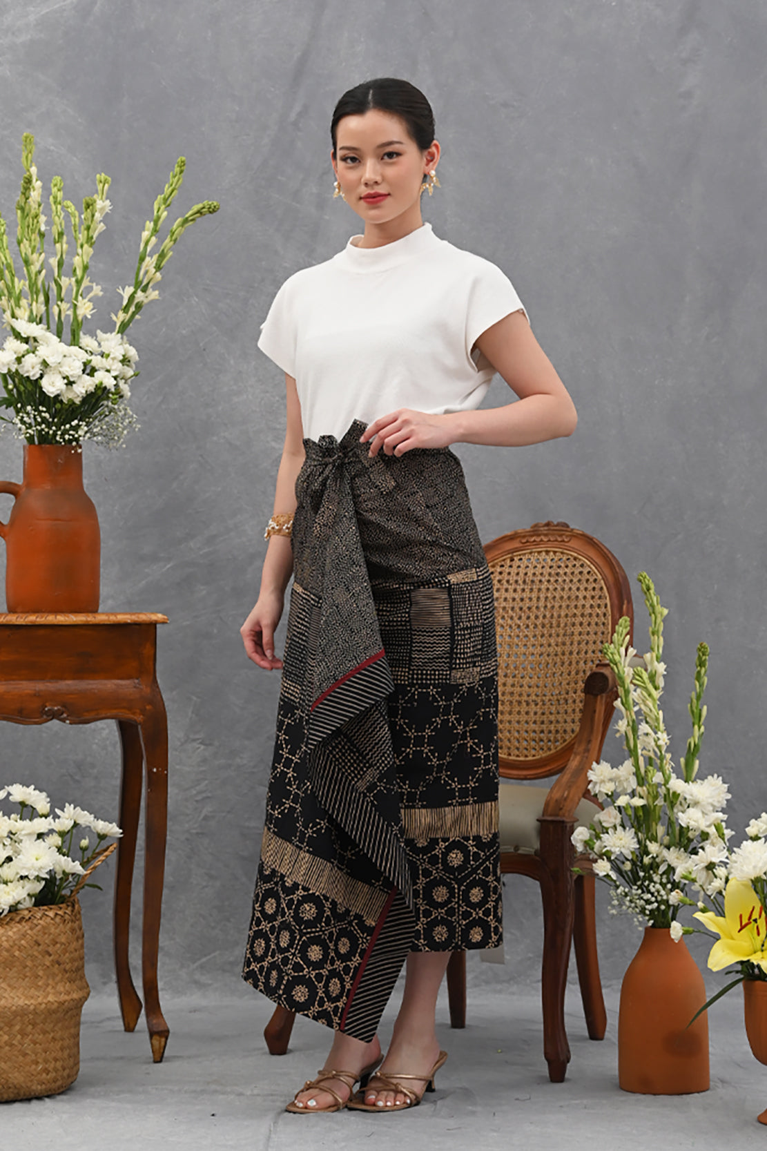 Lilit Skirt Garut Black P0476