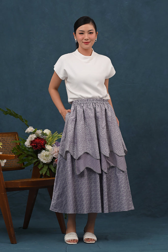 Tila Skirt Garut Grey P0450