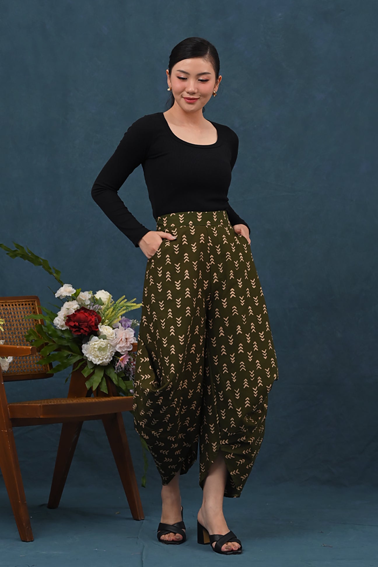 Coral Pants Garut Green P0384