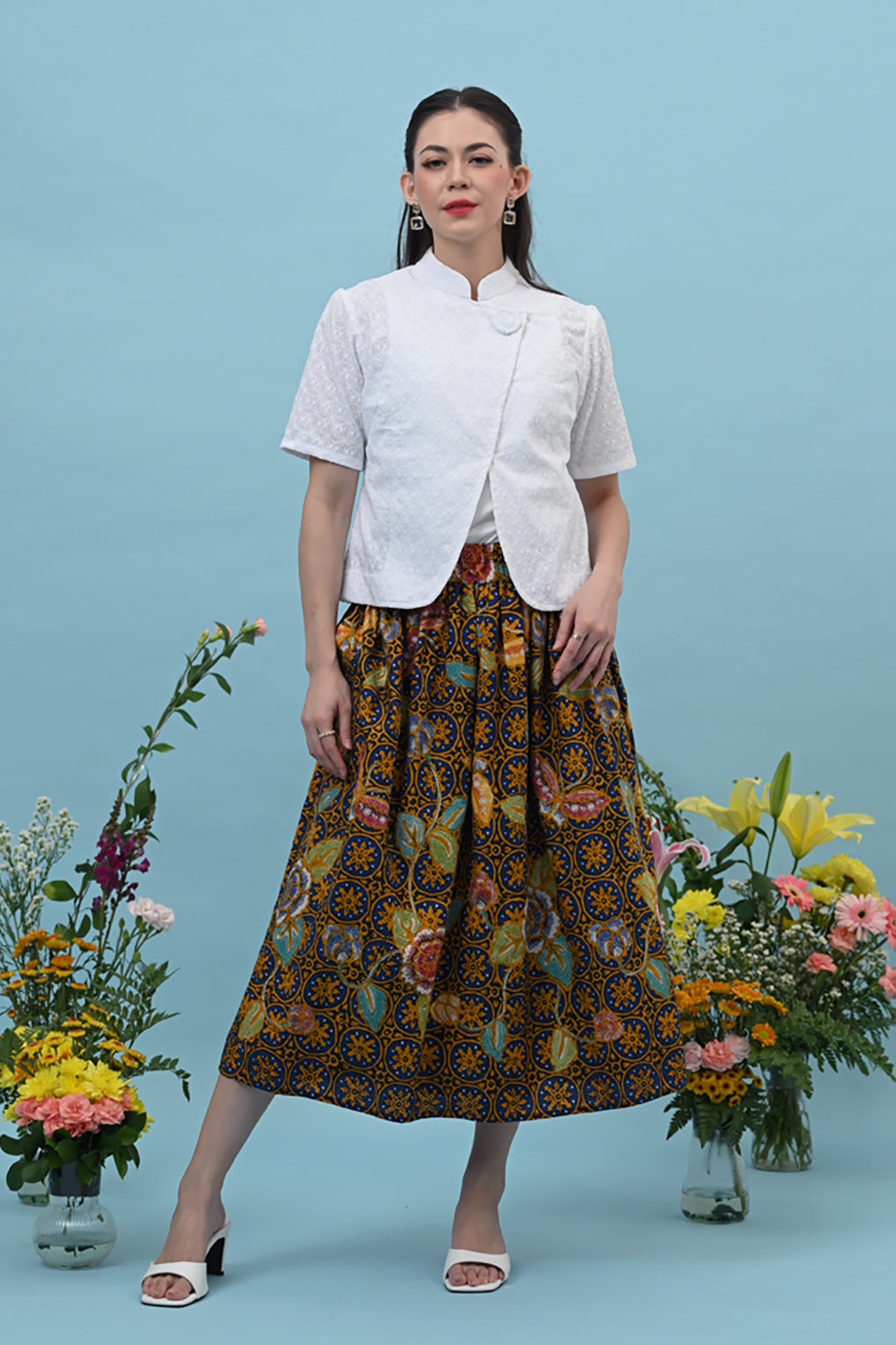 Keke Skirt Encim Blue P0314