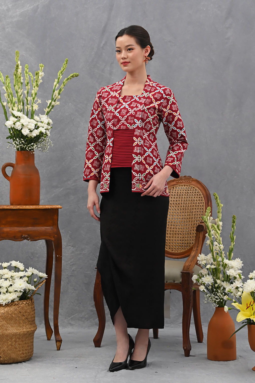 Kebaya Simbok Long Wonogiren T4037