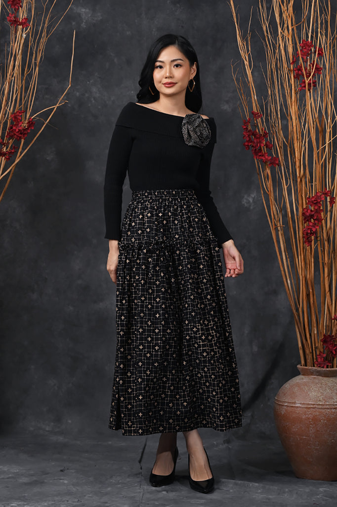 Karenza Skirt Garut Cemani P0551