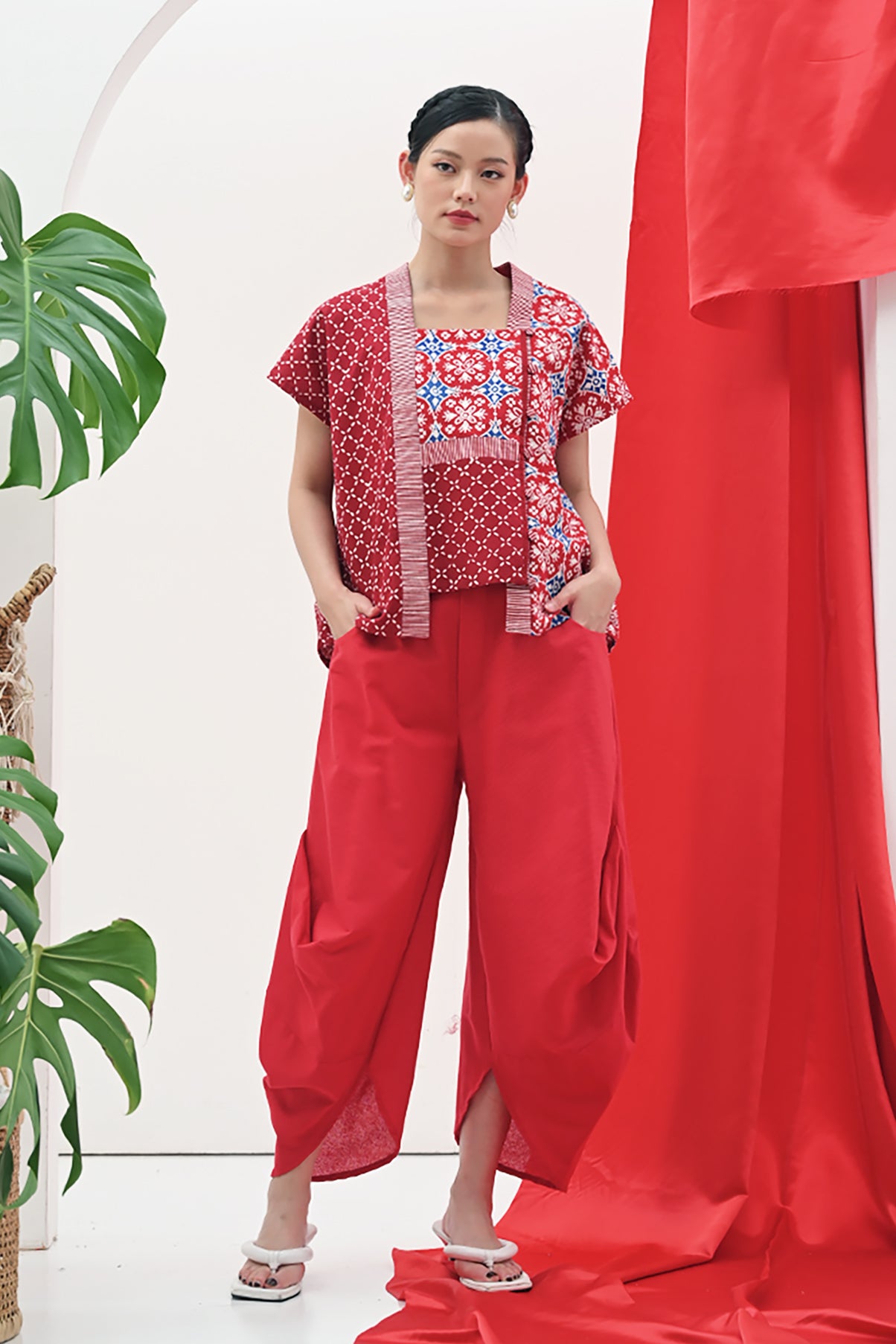 Coral Pants Merah P0223
