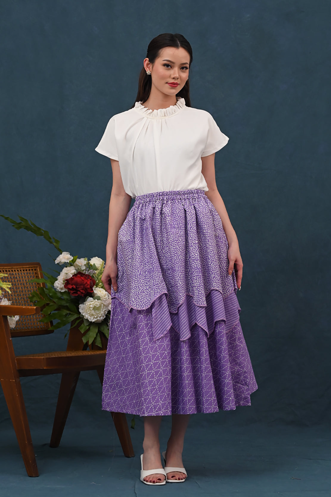 Tila Skirt Garut Purple P0452