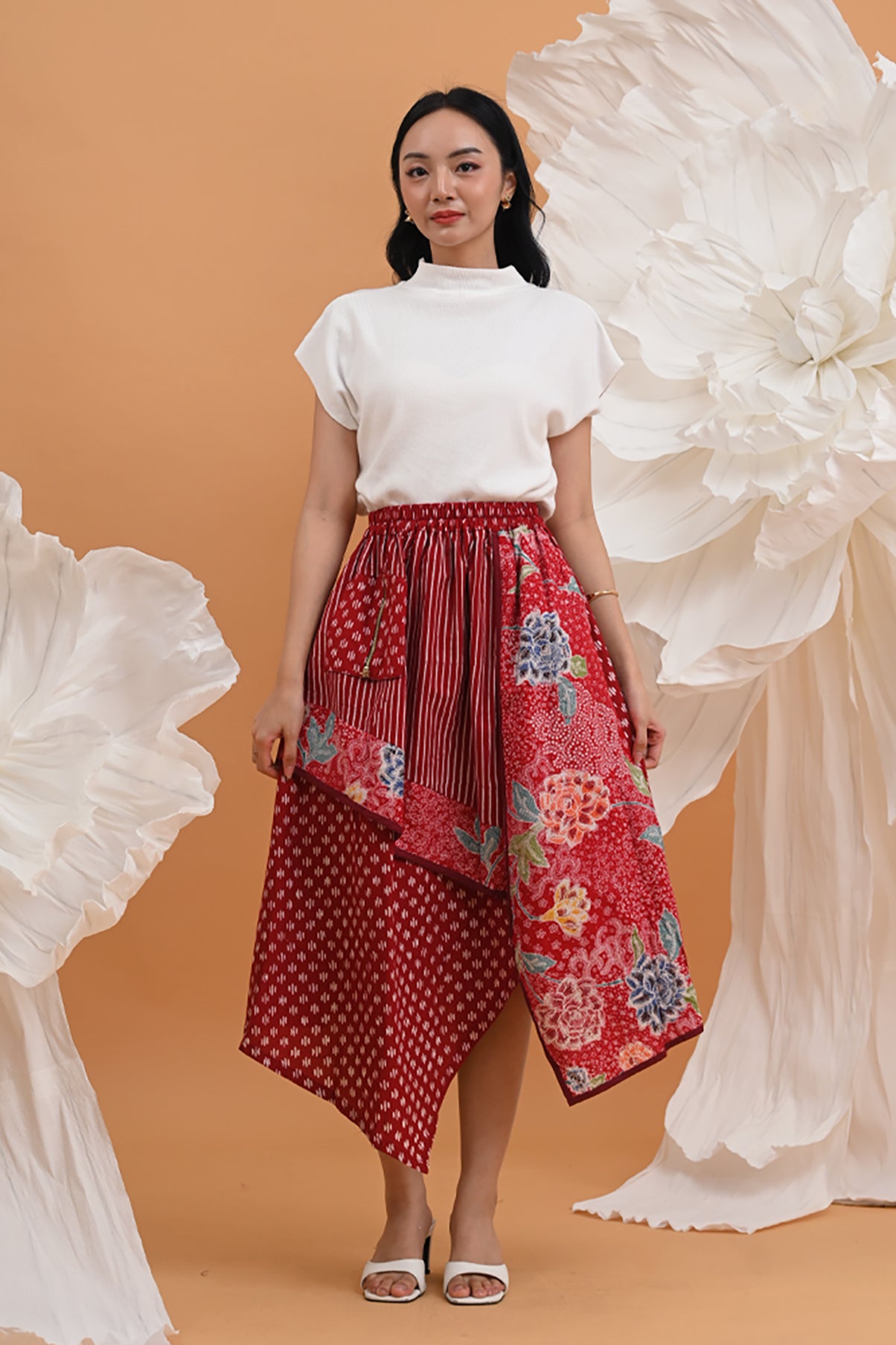 Vini Skirt Encim Red P0407