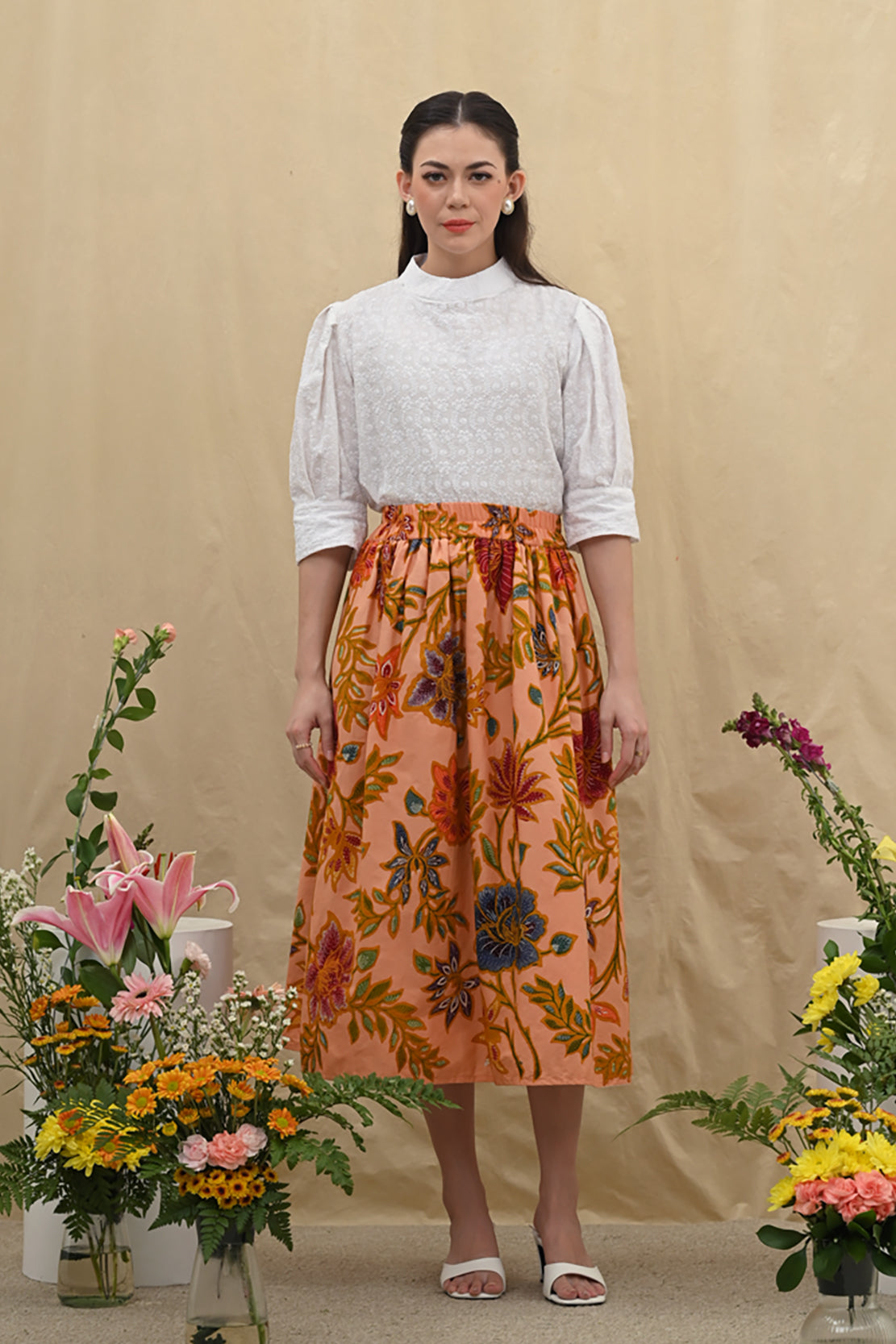 Keke Skirt Encim Orange P0310