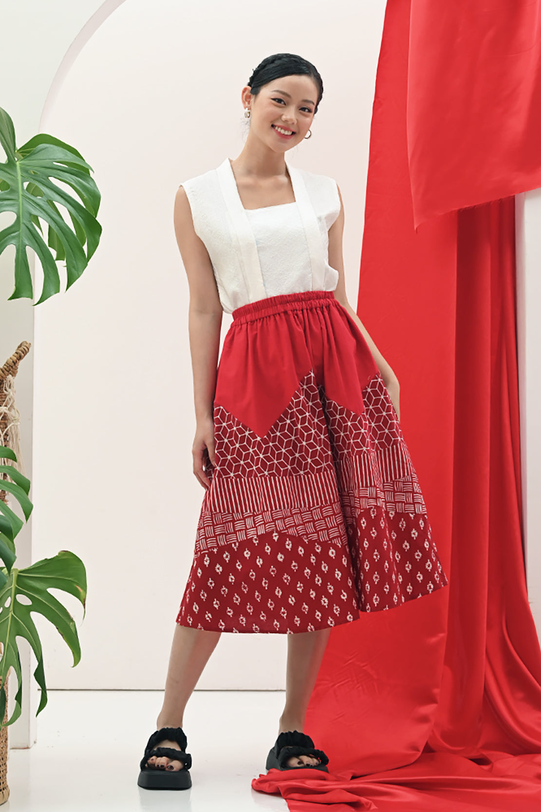 Linda Skirt Merah Putih PART0271