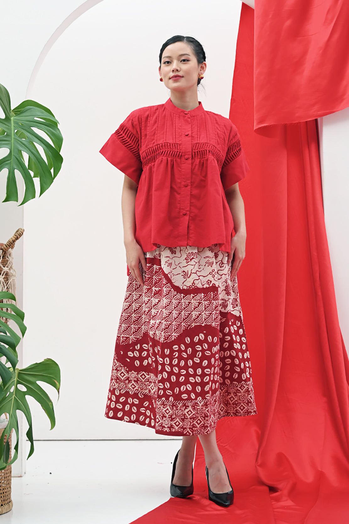 Bravery Red Cotton T3135