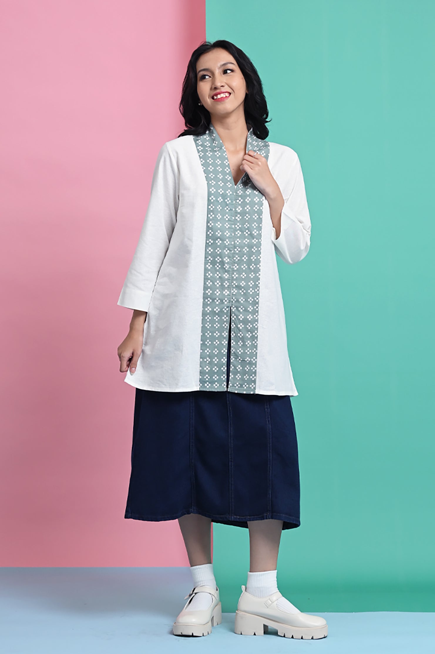 Fitria White Green PART of Mirae PART0288