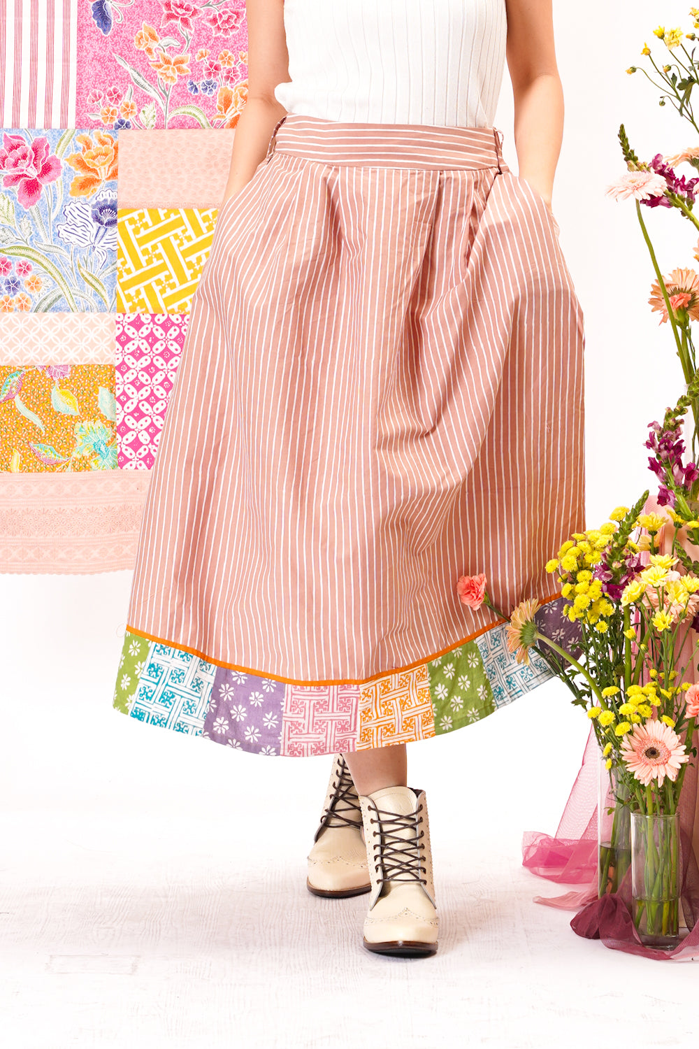 Marigold Cream Skirt PART of Bloom PART0153