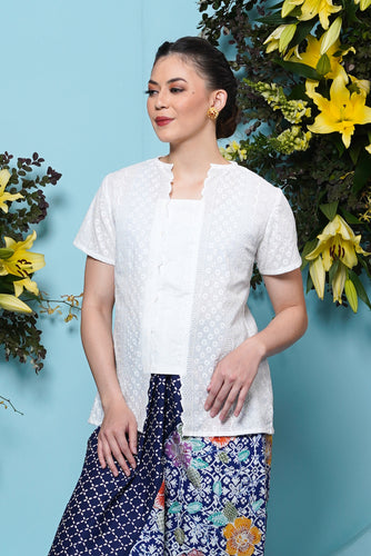 Kebaya Basic White T2603