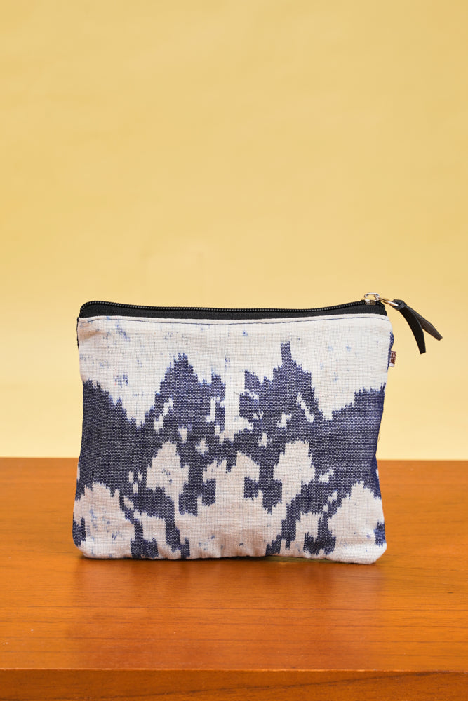 Pouch Tenun Blue Grey A0038
