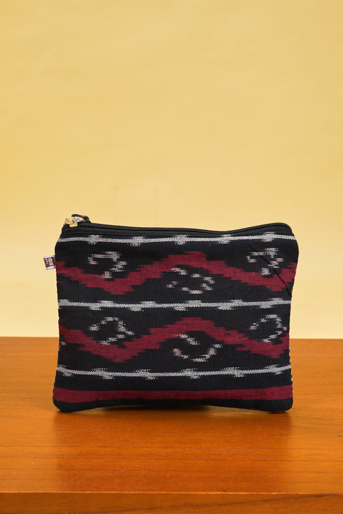 Pouch Tenun Red Black A0037