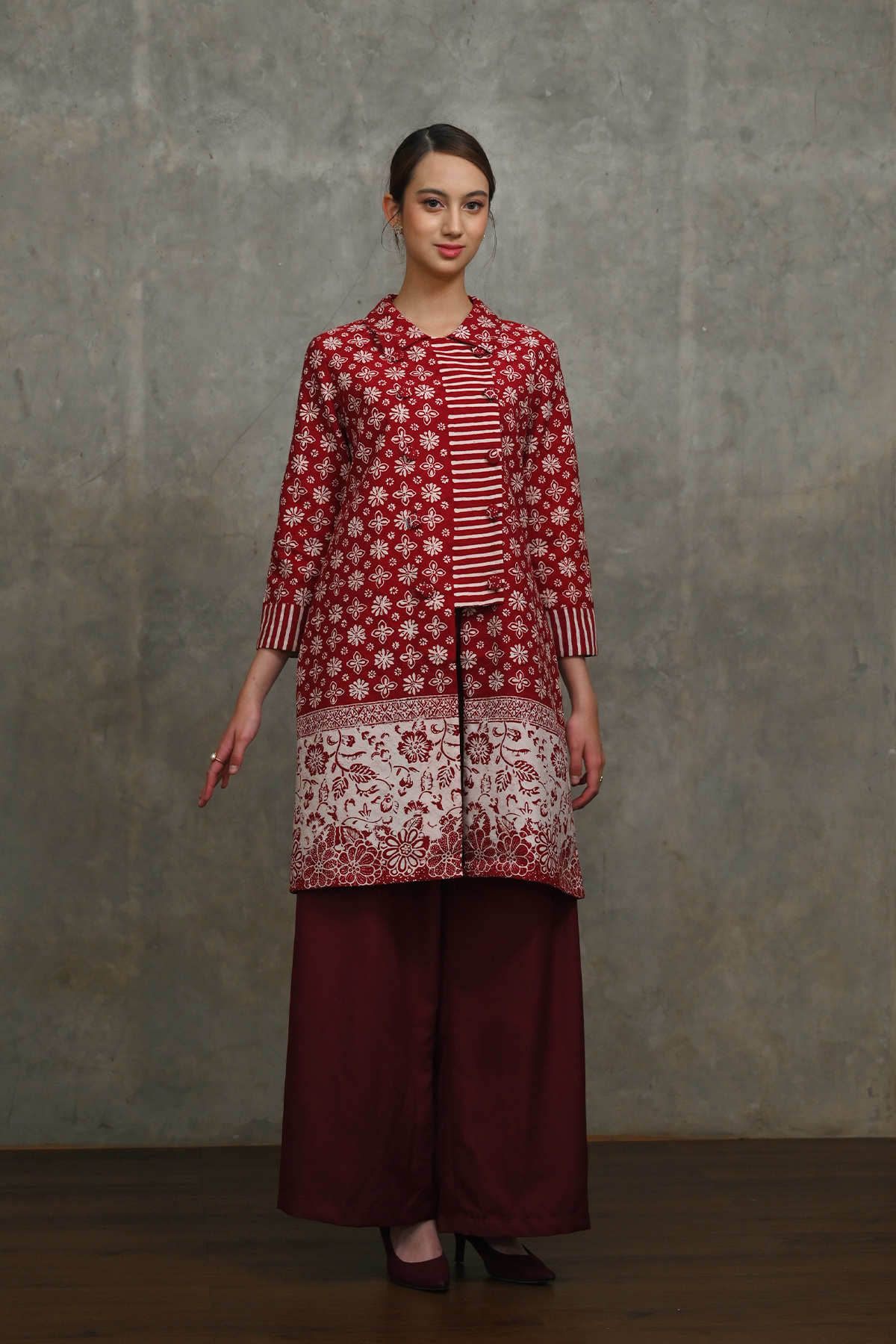 Tunik Loosi Dobi Merah Putih T6032