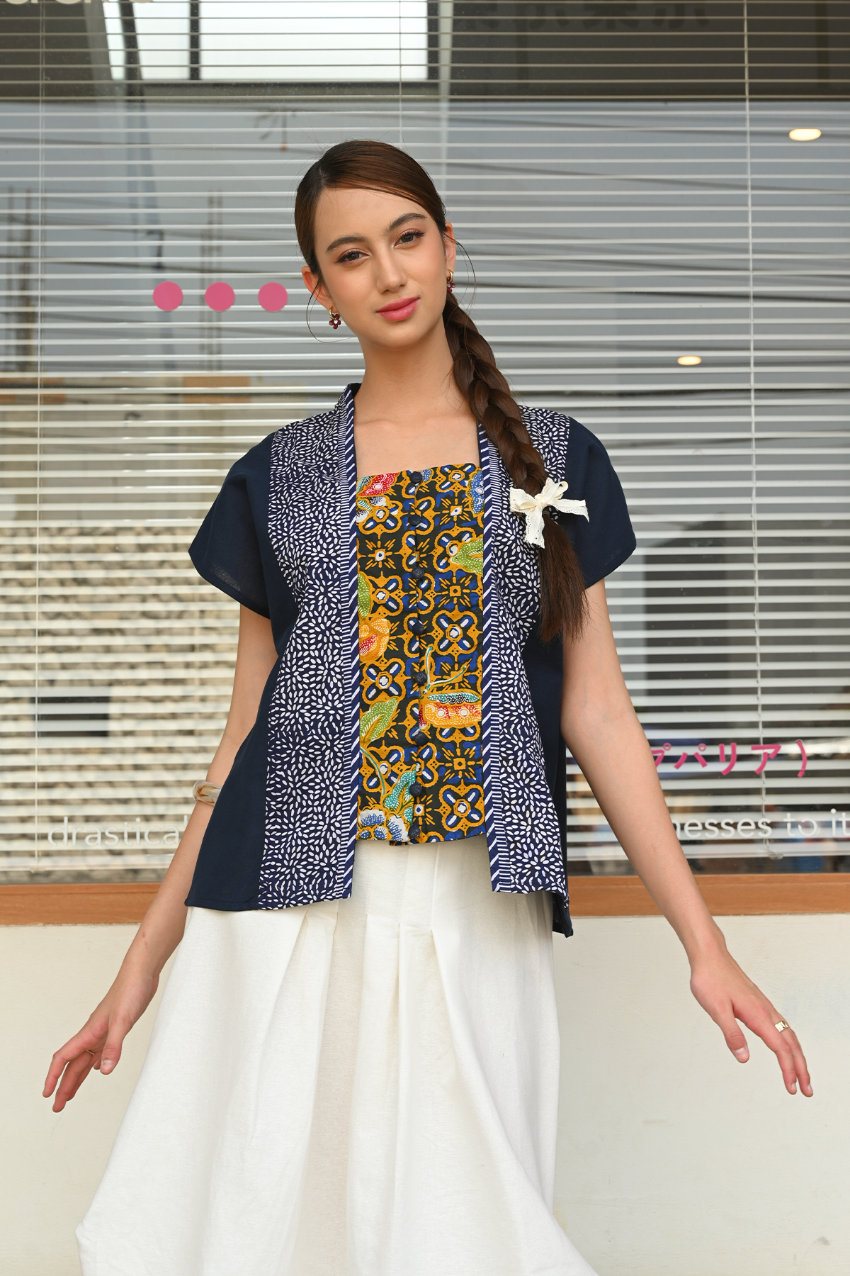 Kebaya Dhini Encim Navy PART0516