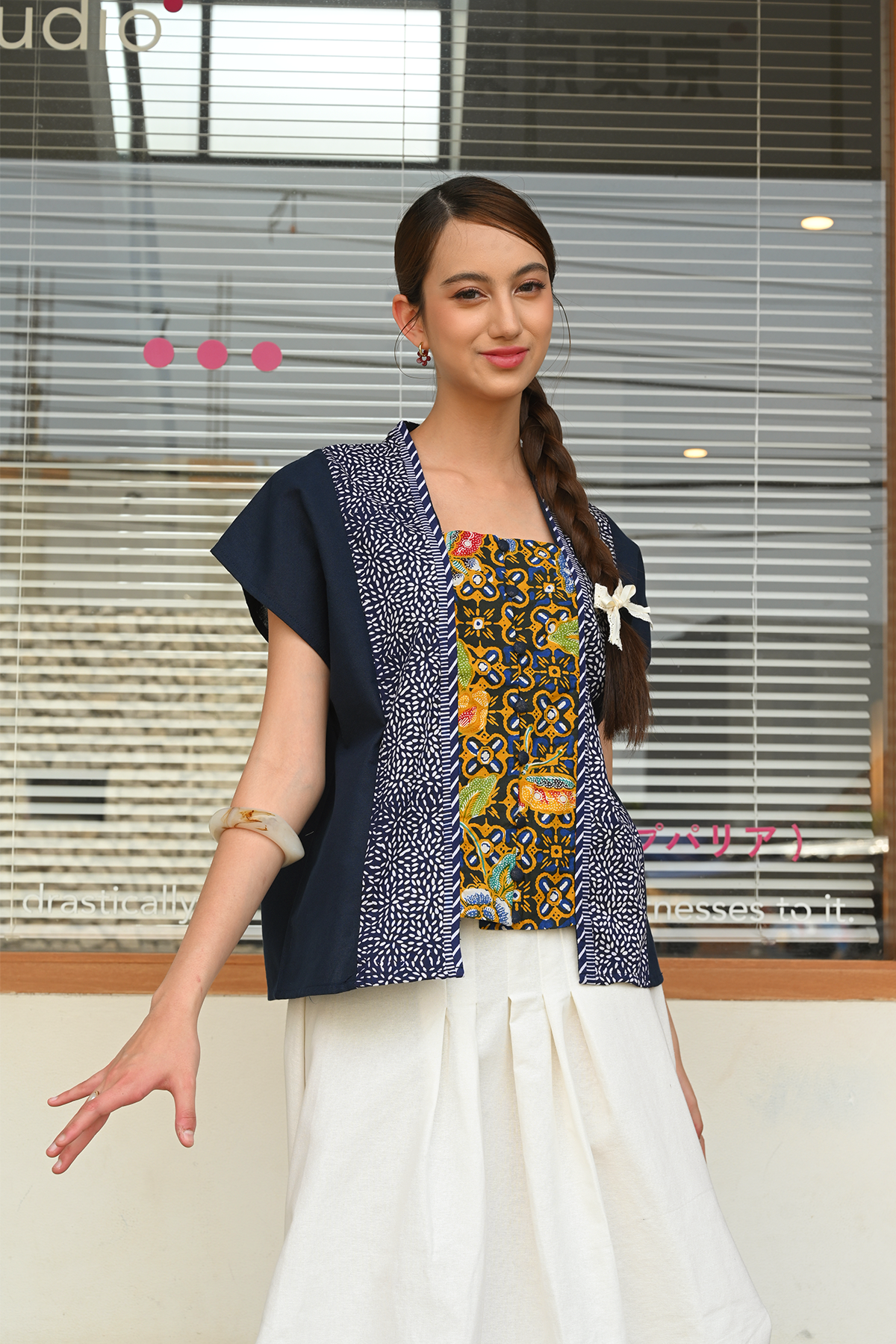 Kebaya Dhini Encim Navy PART0516
