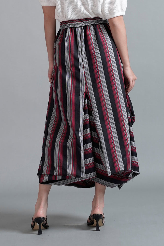 Adara Lurik Maroon Black P0145