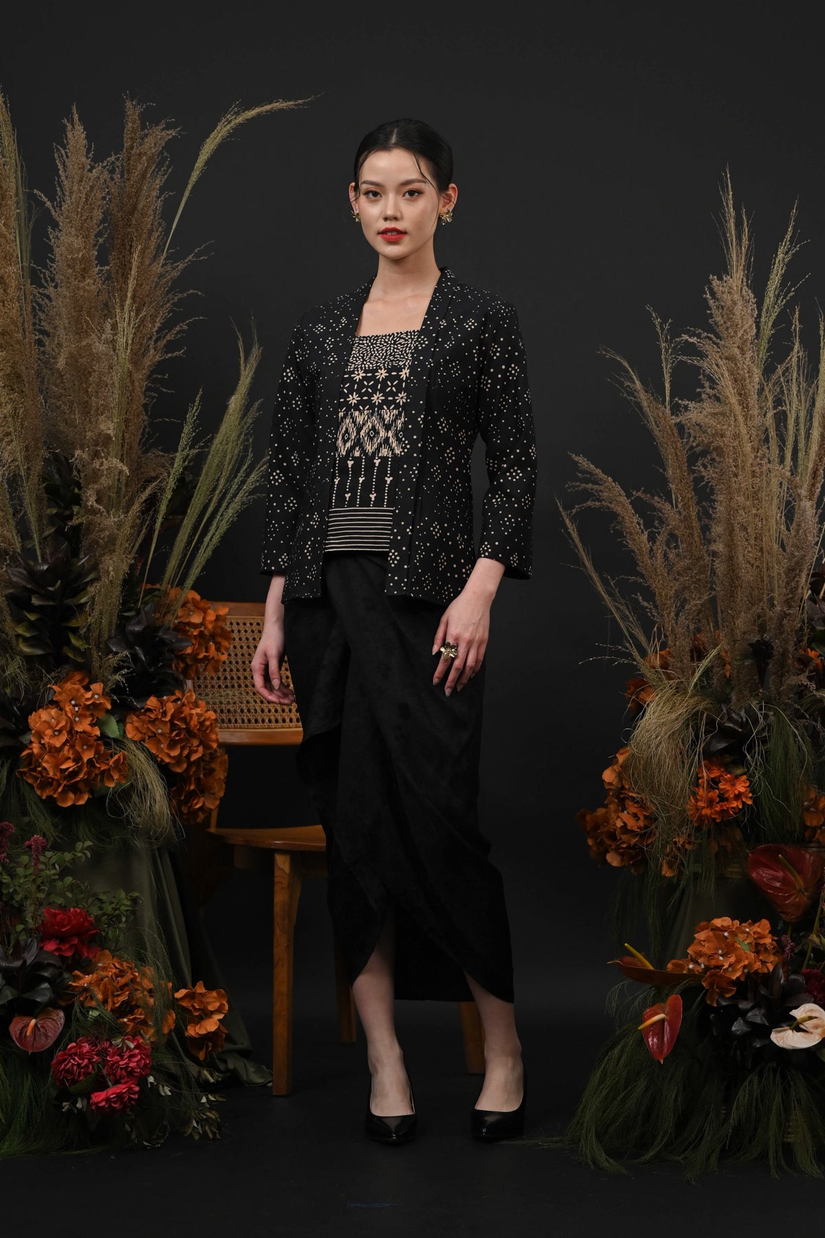 Kebaya Long Garut Cemani T6183