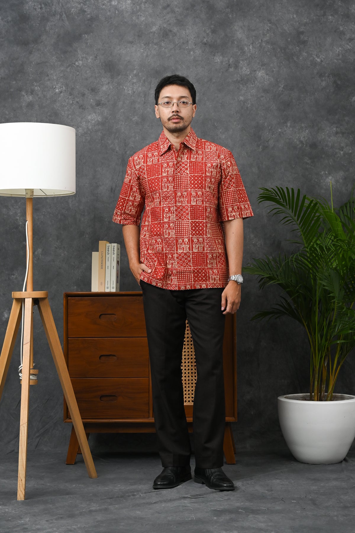 Ondel Betawi Orange Short M0373