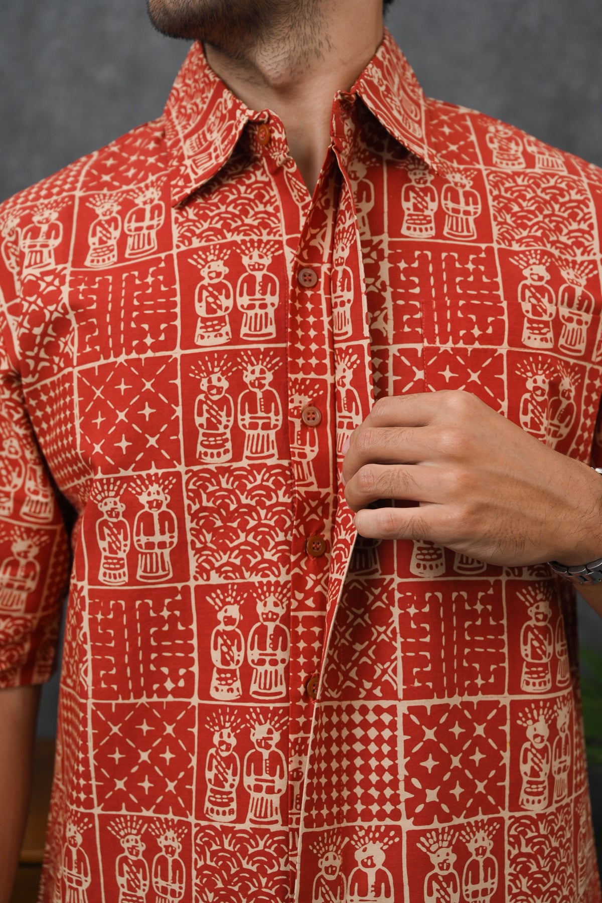 Ondel Betawi Orange Short M0373