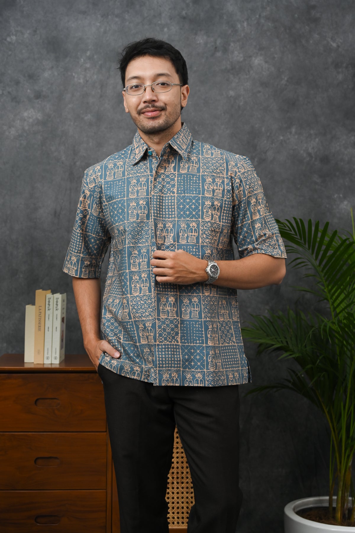 Ondel Betawi Torquoise Short M0374