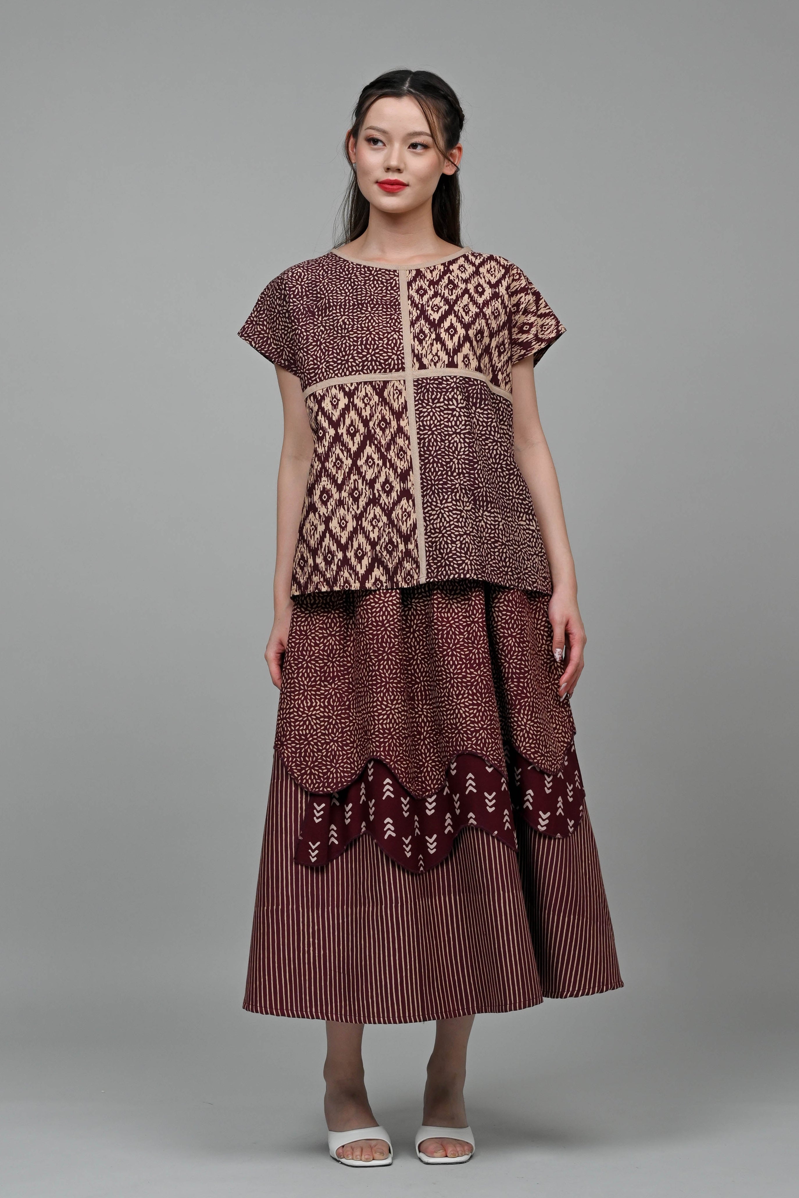 Tila Skirt Garut Purple P0330