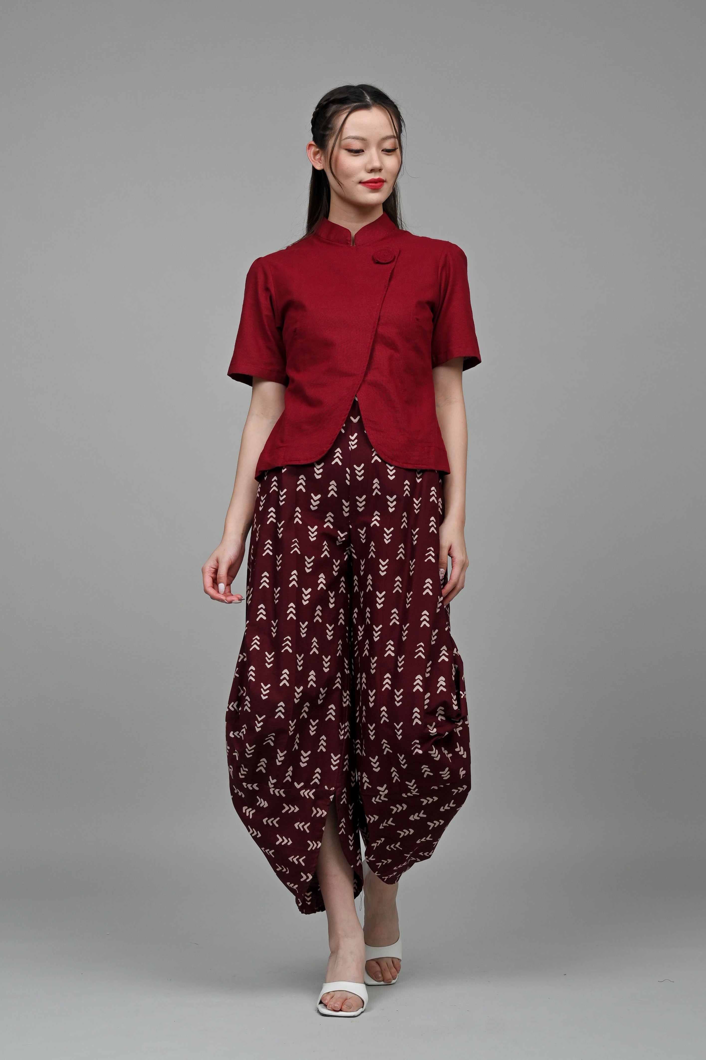 Coral Pants Garut Purple P0383