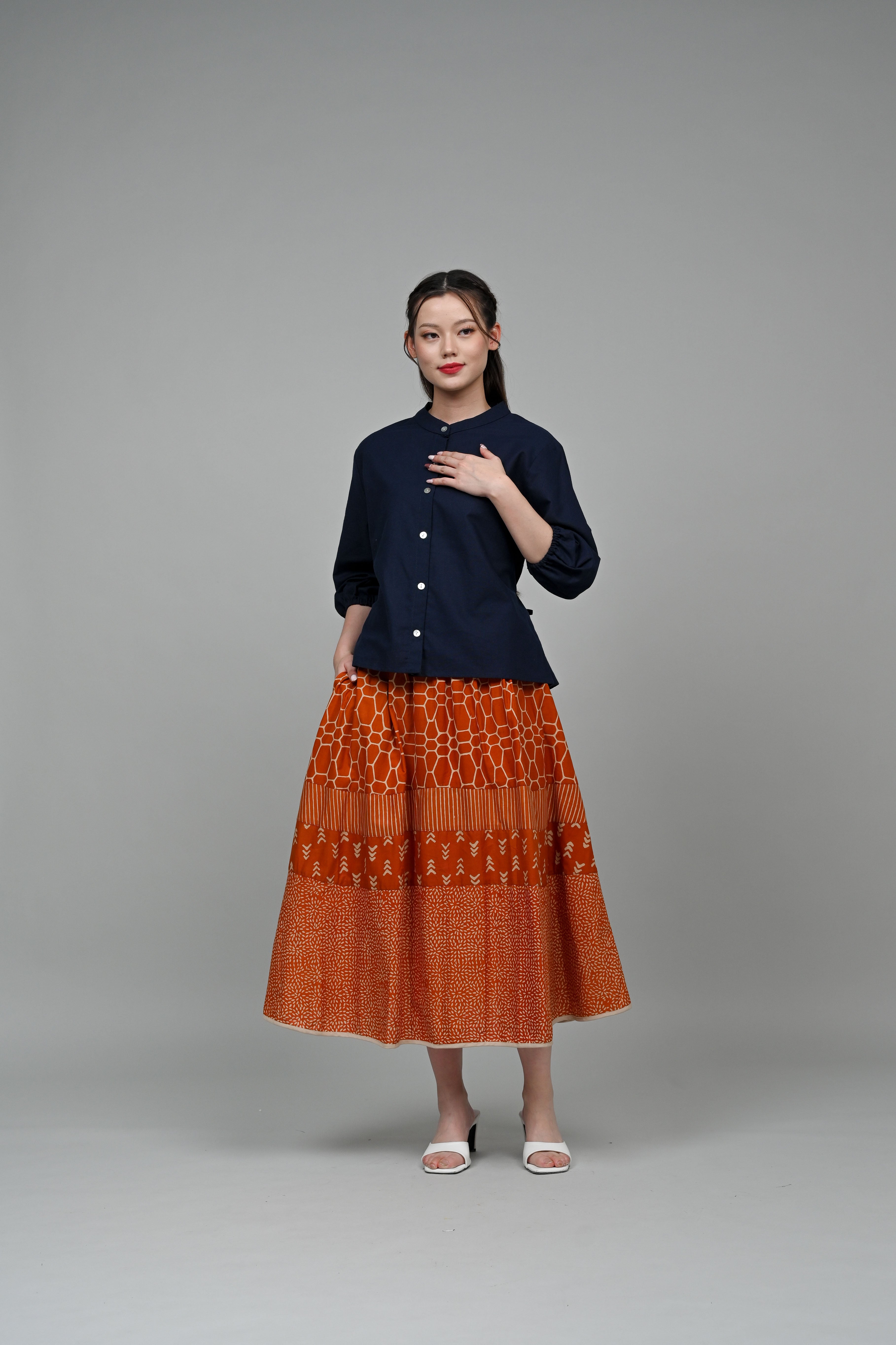 Emma Skirt Garut Orange P0356