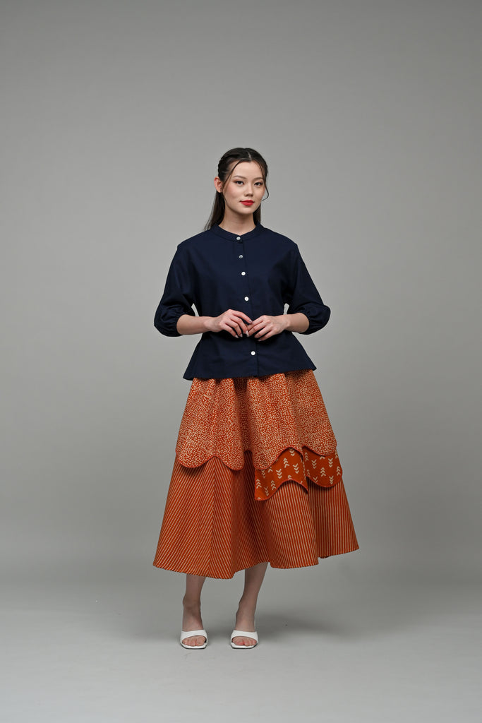 Tila Skirt Garut Orange P0328