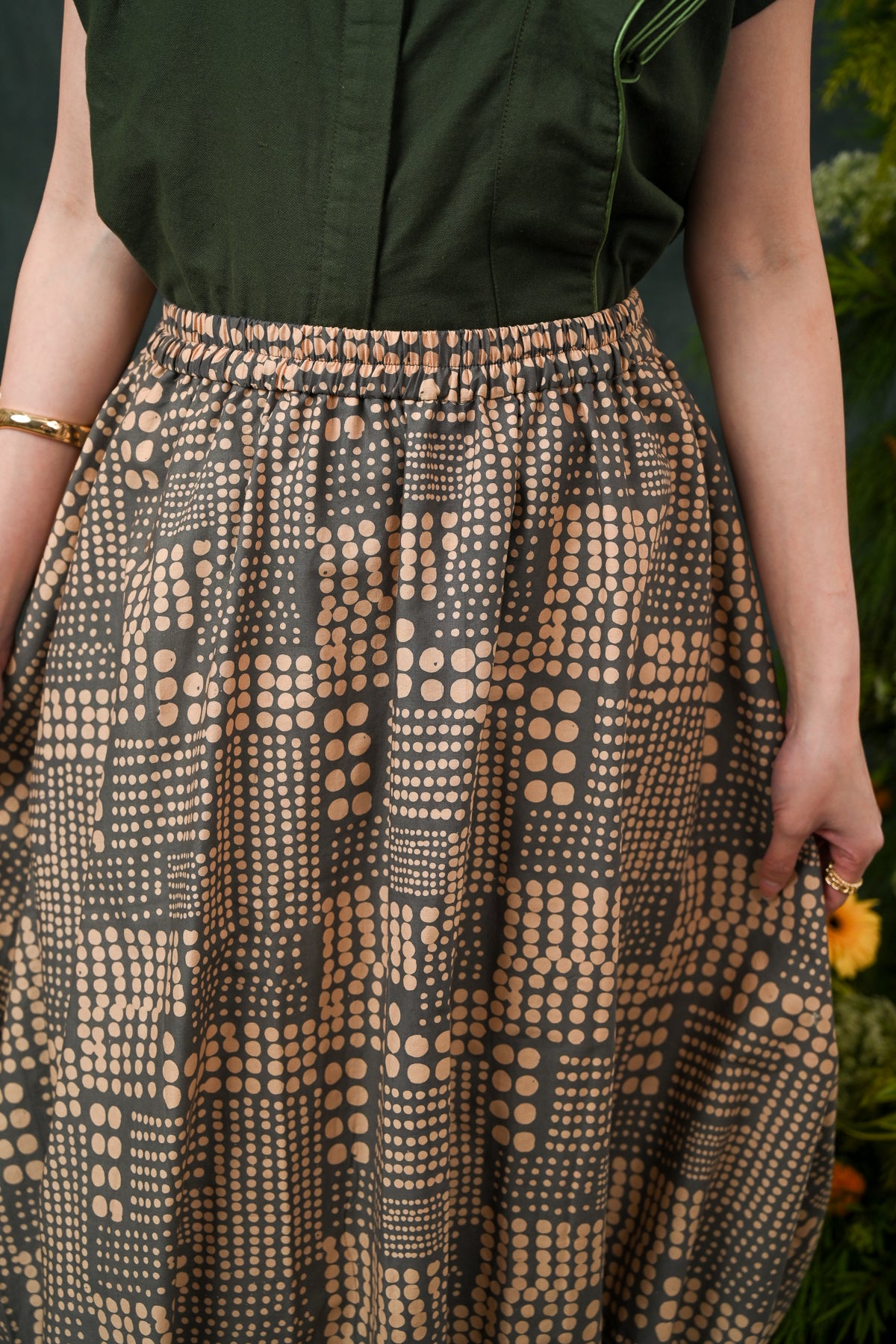 Ballon Skirt Garut Grey P0718