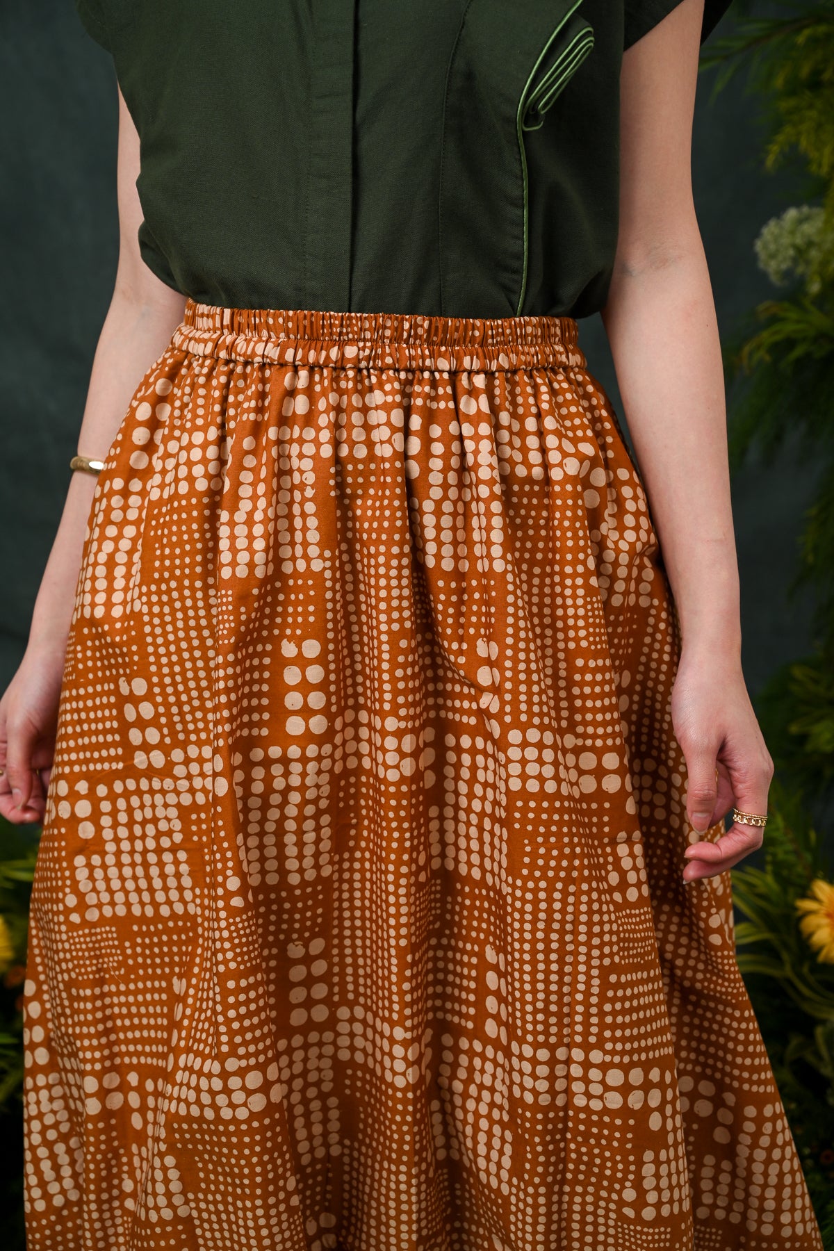 Ballon Skirt Garut Brown P0717
