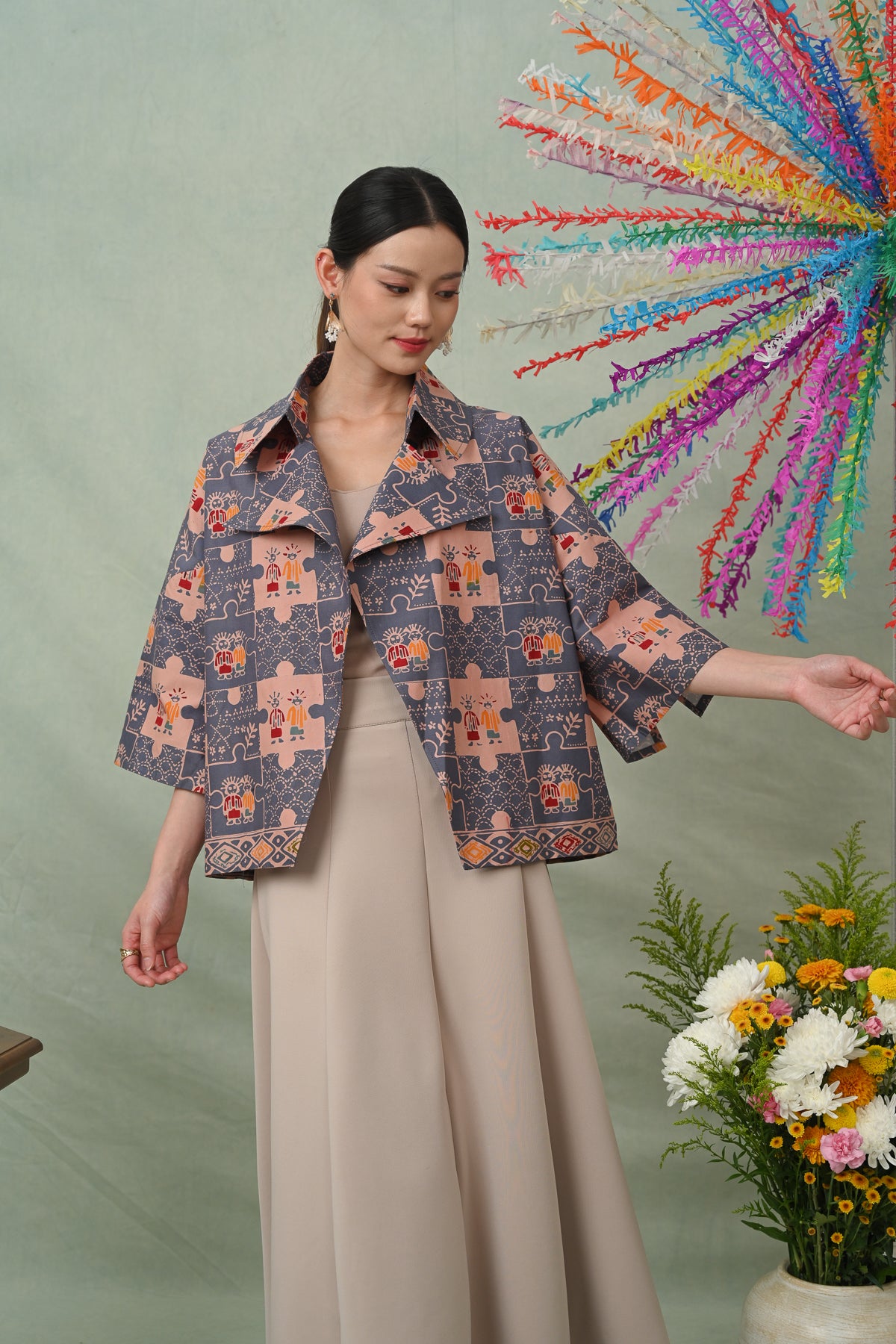 Olga Wonogiren Betawi Grey T5828