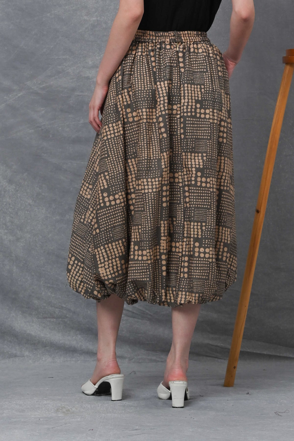 Ballon Skirt Garut Grey P0718