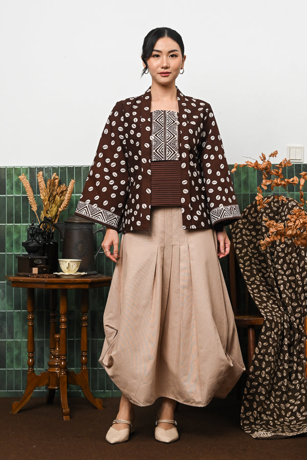 Kebaya Lipit Garut Kopi T4671