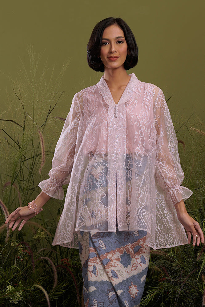 Alesha Organza Pink W Camisole T2154