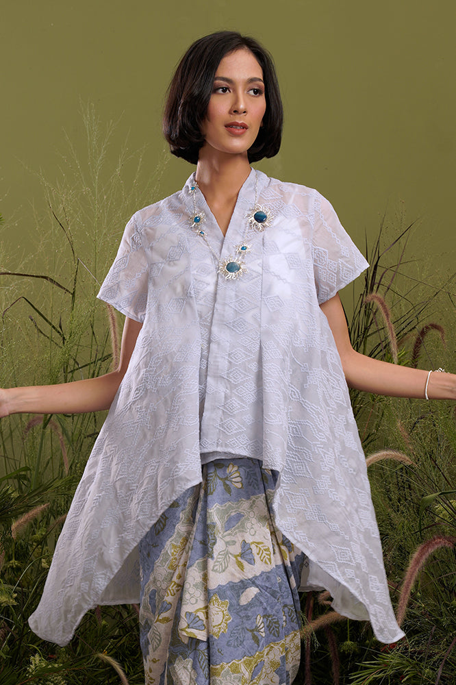 Elena Organza Blue Short T2127