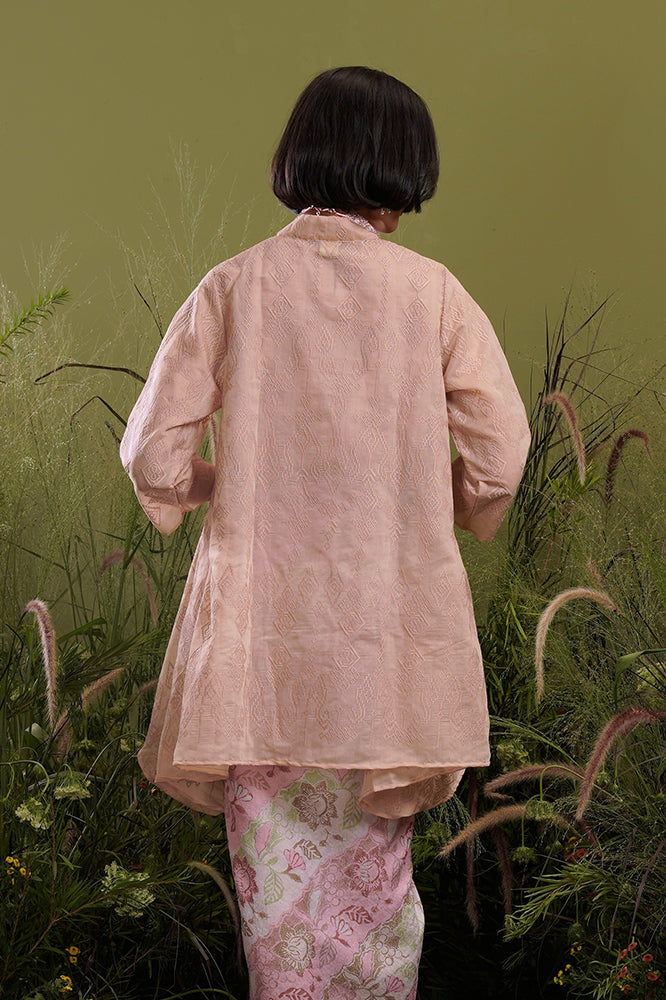 Elena Organza Brown Long T2133