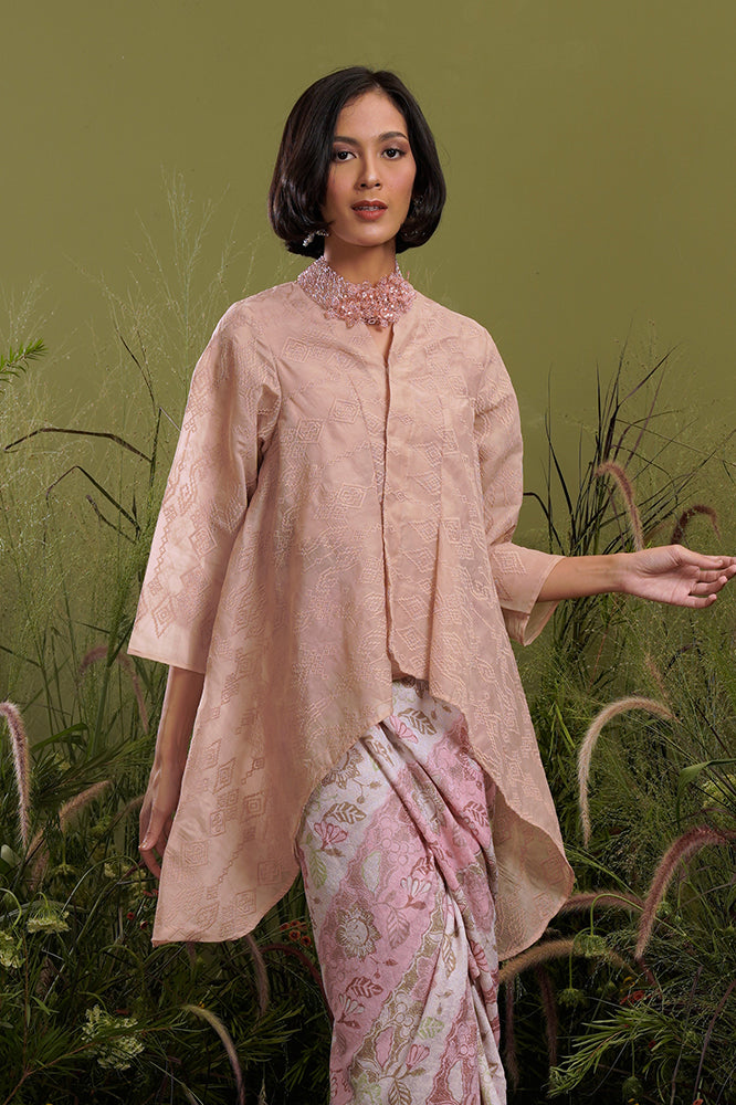 Elena Organza Brown Long T2133