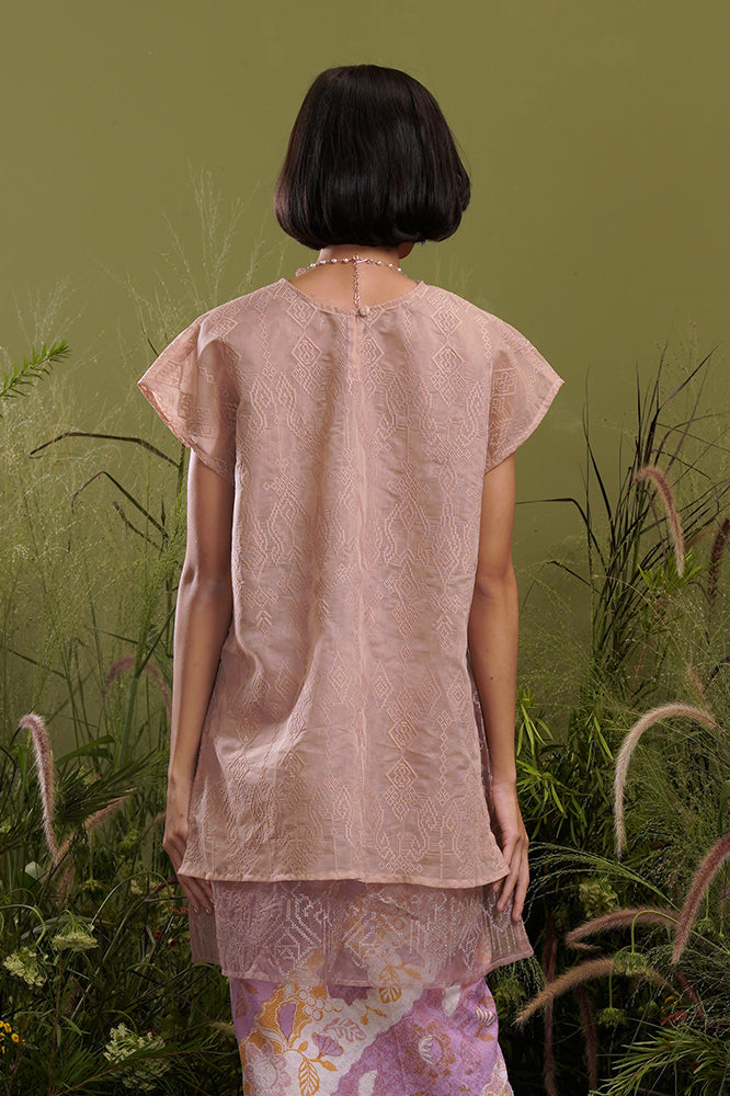 Taslima Organza Brown T2143